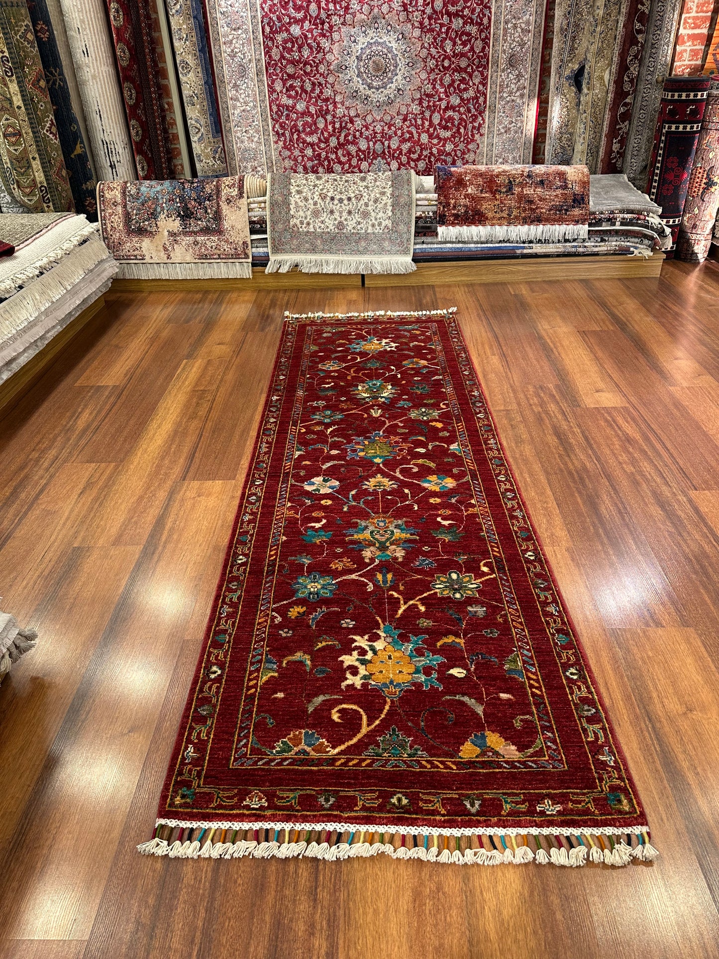 Handwoven Afghan Sultani Runner Rug | Pair of Wool Runners