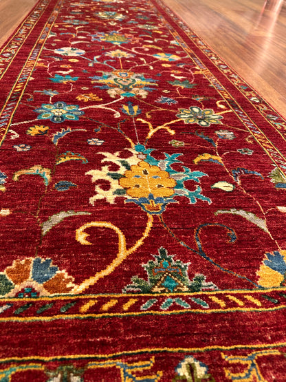 Handwoven Afghan Sultani Runner Rug | Pair of Wool Runners