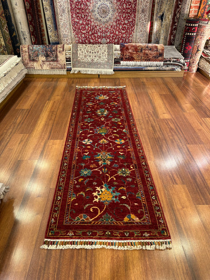 Handwoven Afghan Sultani Runner Rug | Pair of Wool Runners