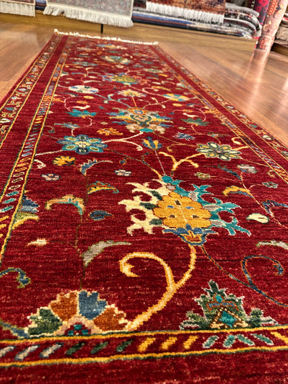 Handwoven Afghan Sultani Runner Rug | Pair of Wool Runners