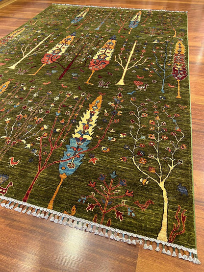 Machine Woven Tree of Life Wool Carpet – 100% New Zealand Wool