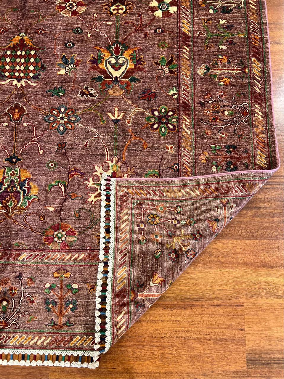 Natural Afghan Wool Rug– Tribal Nomadic Boho Carpet
