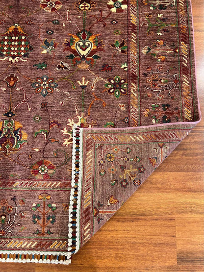 Natural Afghan Wool Rug– Tribal Nomadic Boho Carpet