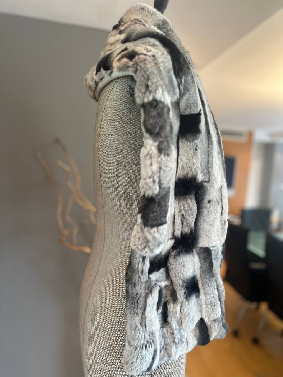 Handmade Rex Rabbit Fur Scarf | Luxury Soft Fur Wrap