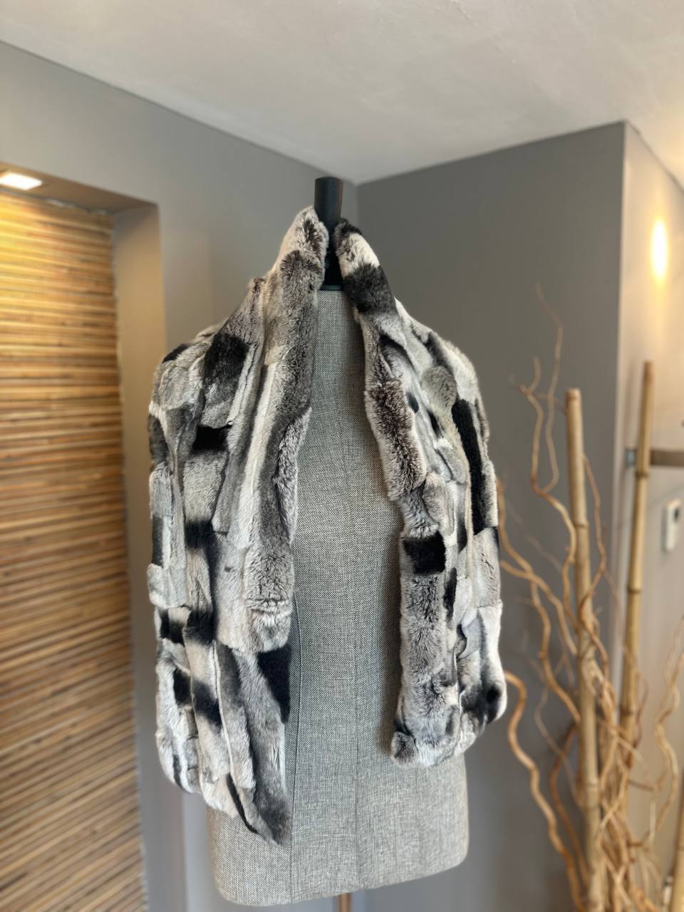 Handmade Rex Rabbit Fur Scarf | Luxury Soft Fur Wrap
