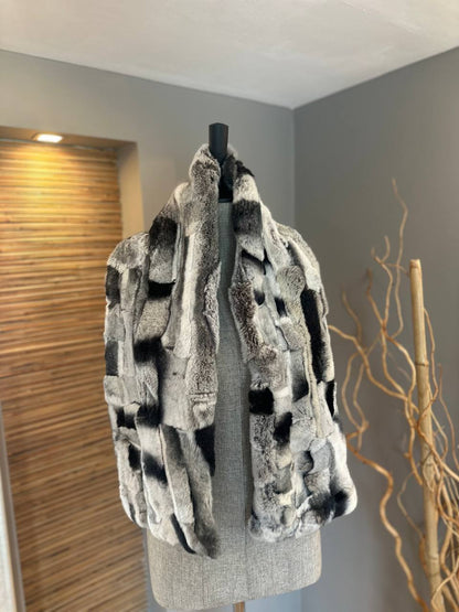 Handmade Rex Rabbit Fur Scarf | Luxury Soft Fur Wrap