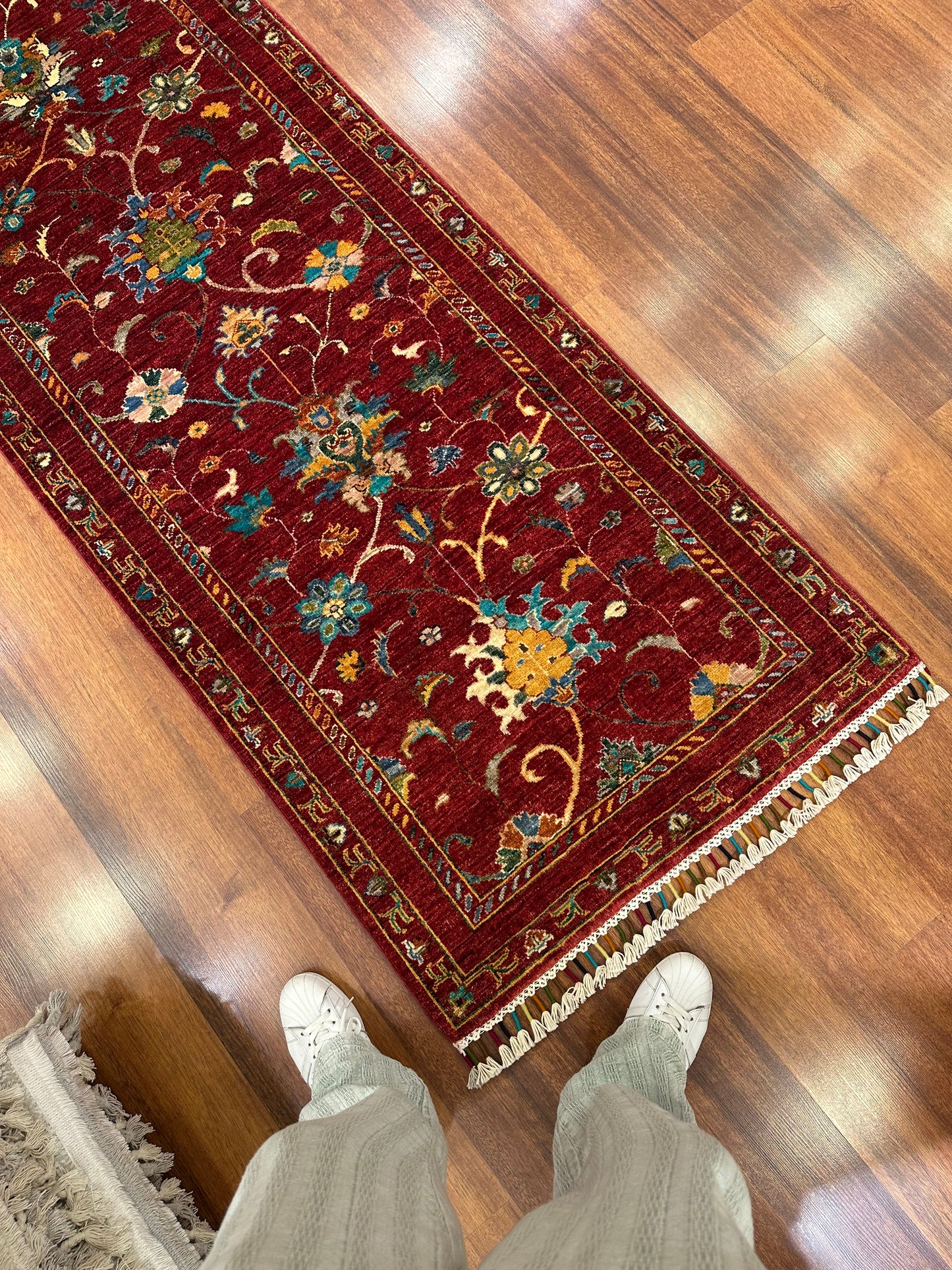 Handwoven Afghan Sultani Runner Rug | Pair of Wool Runners