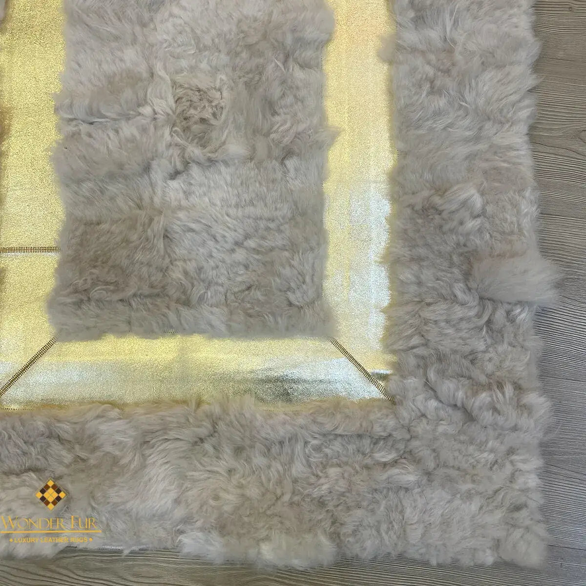 Cream White 100% Natural Runner Sheepskin Rug