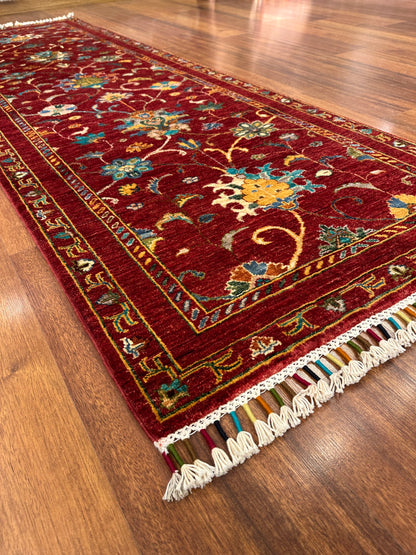 Handwoven Afghan Sultani Runner Rug | Pair of Wool Runners