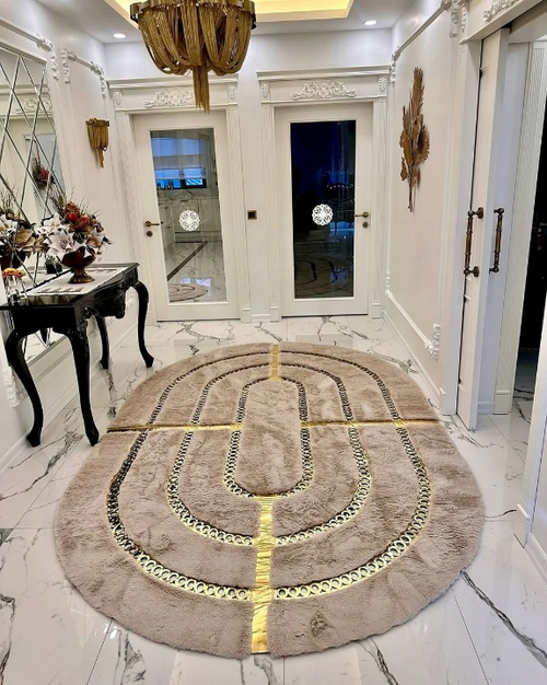 Handmade Faux Fur Rug 