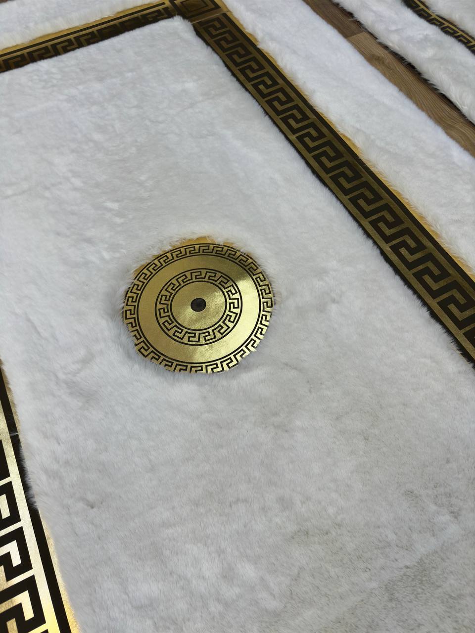 Faux Fur Rug, Soft Area Rug, White Gold Fluffy Area Rug