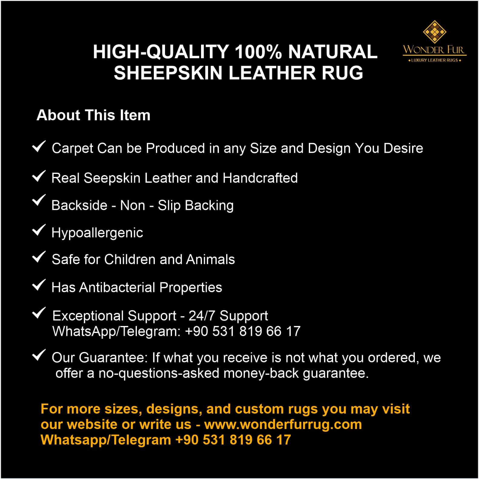 Genuine Handmade Gray And White Sheepskin Round Living Room Soft Rug