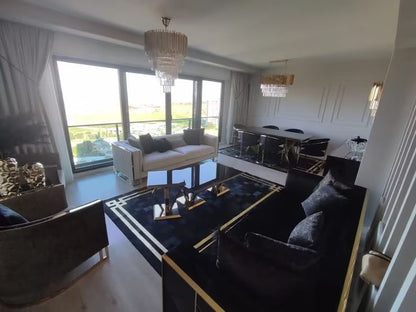 Genuine Leather Black And Gold Cowhide Living Room Rug , Handmade Rug