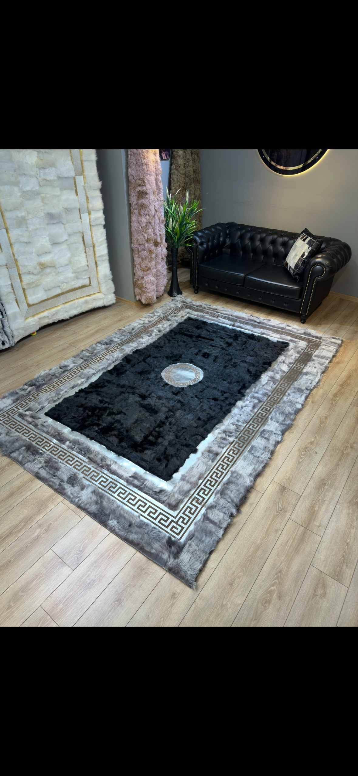 100% Genuine Handmade Fluffy Shaggy Sheepskin Rug, Luxury Sheepskin Area Rug