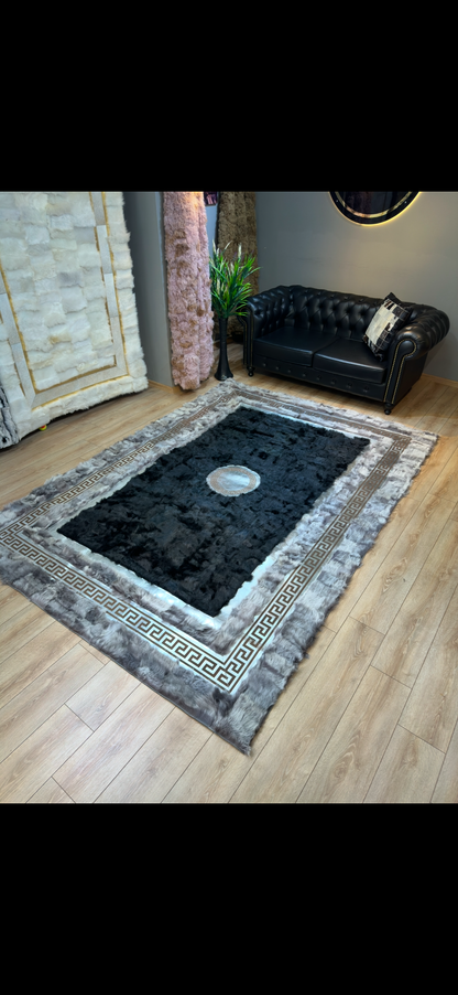 100% Genuine Handmade Fluffy Shaggy Sheepskin Rug, Luxury Sheepskin Area Rug