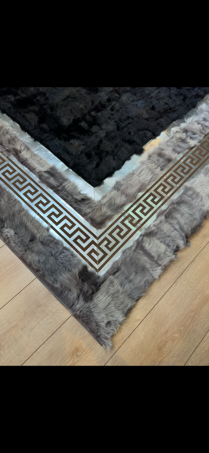 100% Genuine Handmade Fluffy Shaggy Sheepskin Rug, Luxury Sheepskin Area Rug