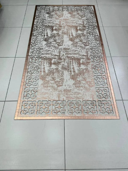 Luxury Artificial Laser Leather Handmade 8x10 Decorative Rug