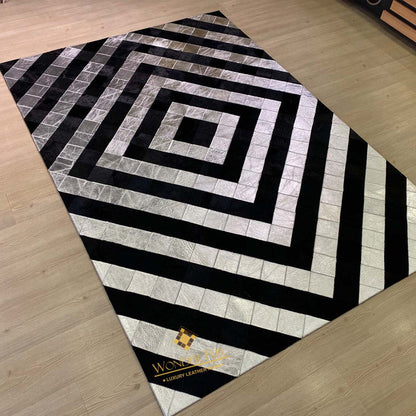 Modern Handmade Zebra Pattern Organic Area Living Room Rug ,Luxury Rug