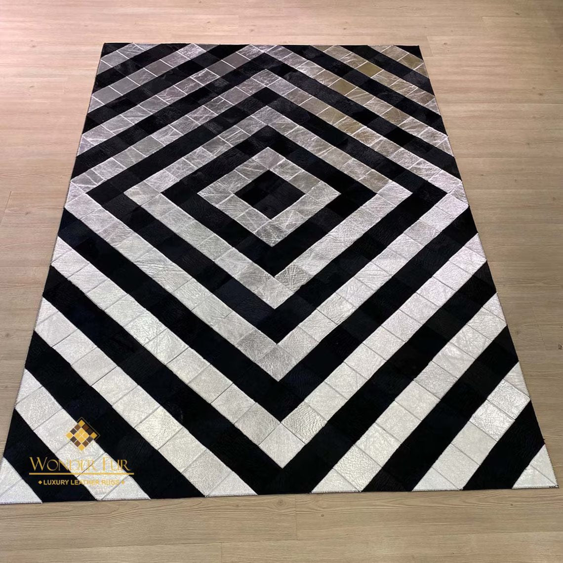 Modern Handmade Zebra Pattern Organic Area Living Room Rug ,Luxury Rug