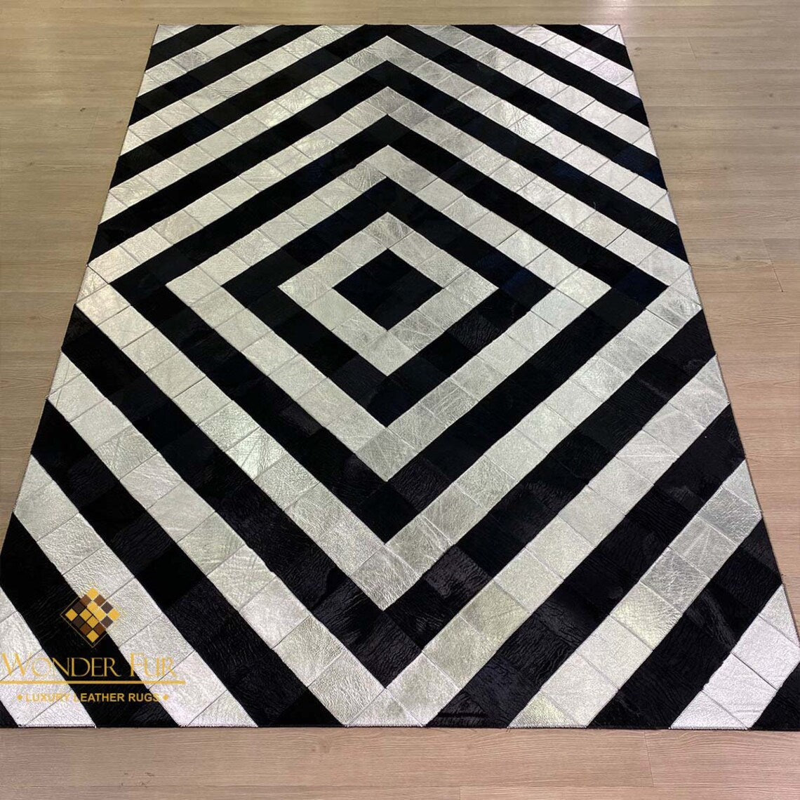 Modern Handmade Zebra Pattern Organic Area Living Room Rug ,Luxury Rug