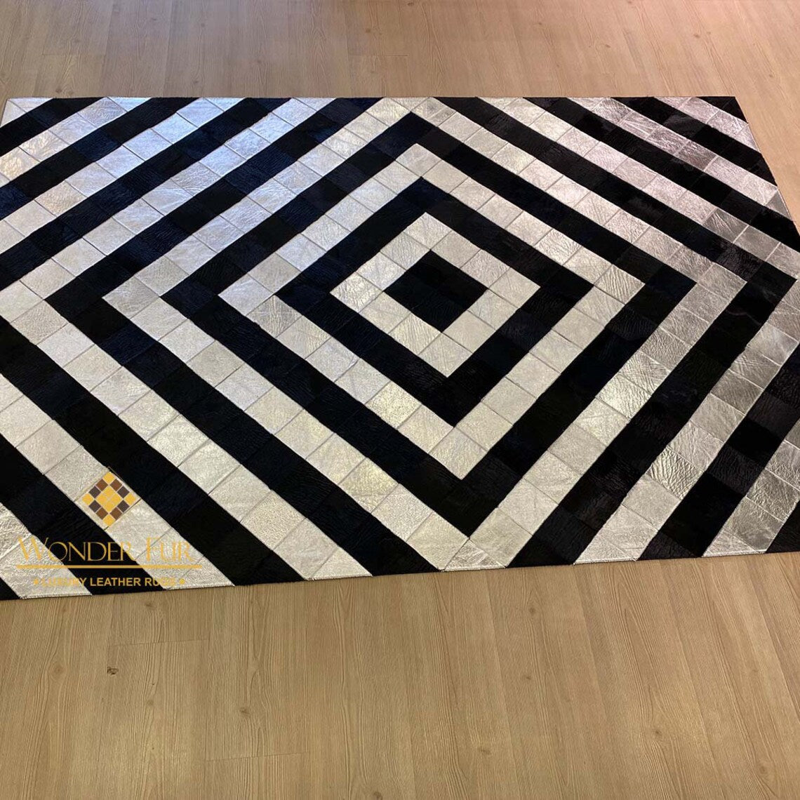 Modern Handmade Zebra Pattern Organic Area Living Room Rug ,Luxury Rug