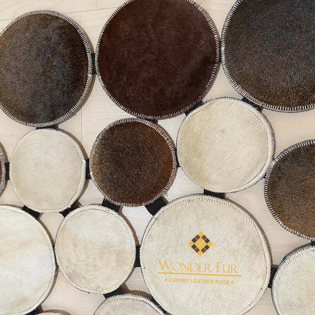 Natural Black and Cream Runner Rectangular Rug for Decoration