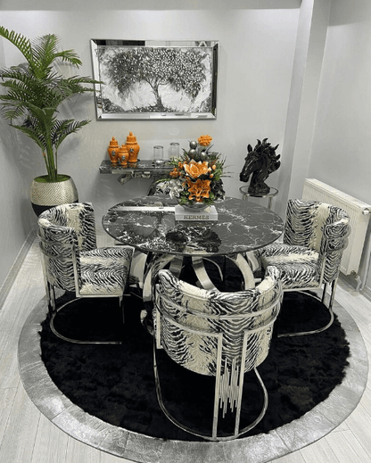 Natural Black Silver Sheepskin Round Area Rug, Fur Rug for Living Room