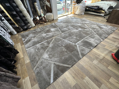 Premium Natural Beige Genuine Lambskin Area Rug  Custom Sheepskin Floor Rug