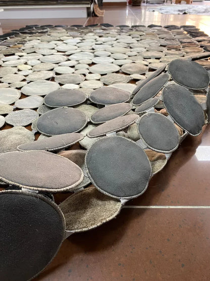 Unique Design 100% Natural Handmade Cowhide Patchwork Rug, Cowhide Rug Home Decor