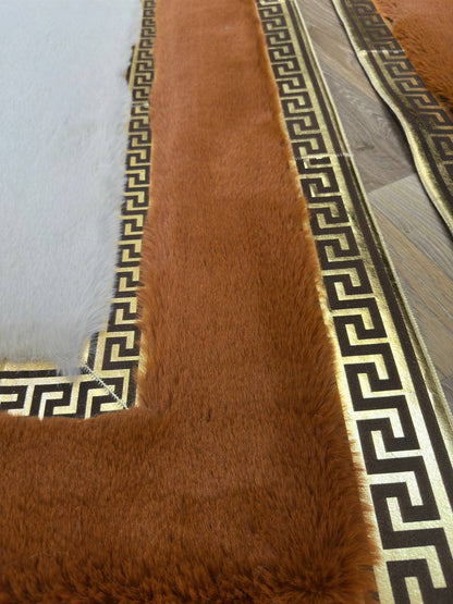 Luxury Handmade Runner Faux Fur Plush Rug – Soft & Stylish Design