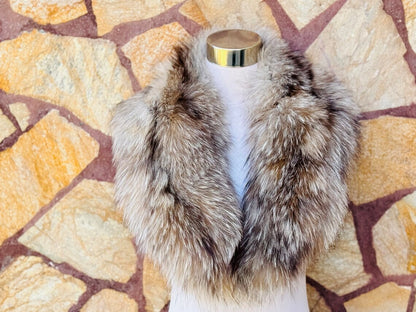 Crystal Fox Fur Collar – Real Fur Scarf & Wrap