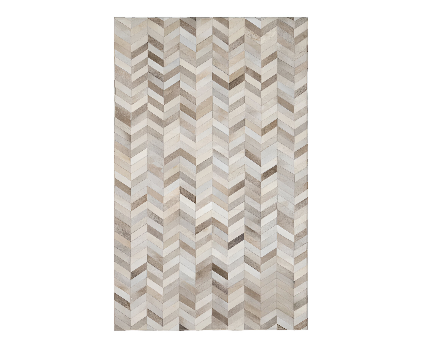 Custom Pattern 100% Genuine Cowhide Patchwork Area Rug, Handmade Elegance