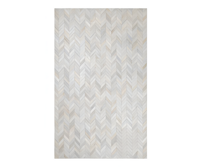 Custom Pattern 100% Genuine Cowhide Patchwork Area Rug, Handmade Elegance