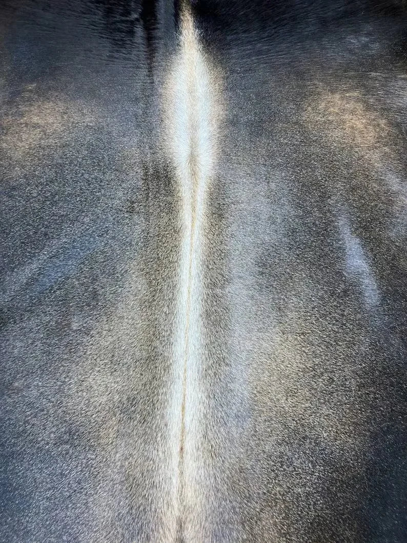 Tricolour 100% Genuine Cowskin Bedroom Rug, Natural Cow Hide Decor