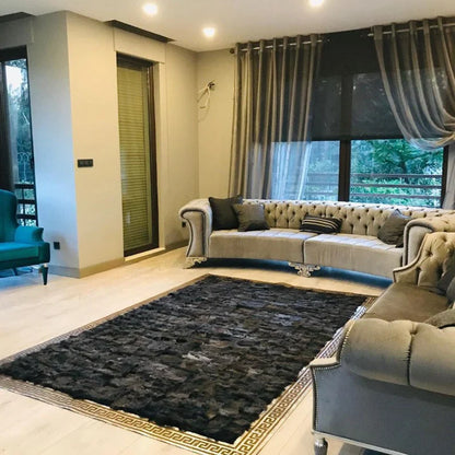 Natural Large Sheepskin Area Rug for Living Room